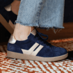 Gabor, sneakers kleur kobalt, Velour, los voetbed