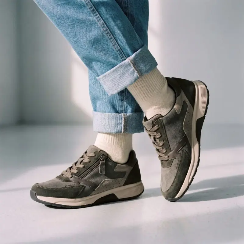 Gabor Rollingsoft Sneakers Flessengroen