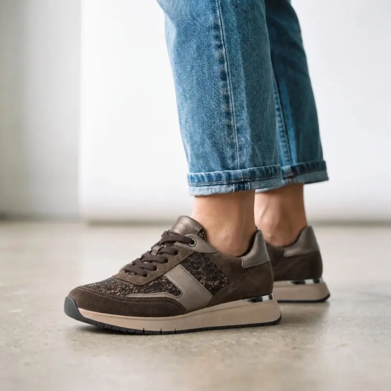Gabor Sneakers Donkerbruin