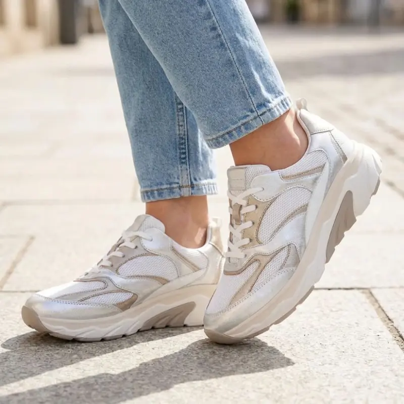 Gabor Rollingsoft Sneakers Zilver