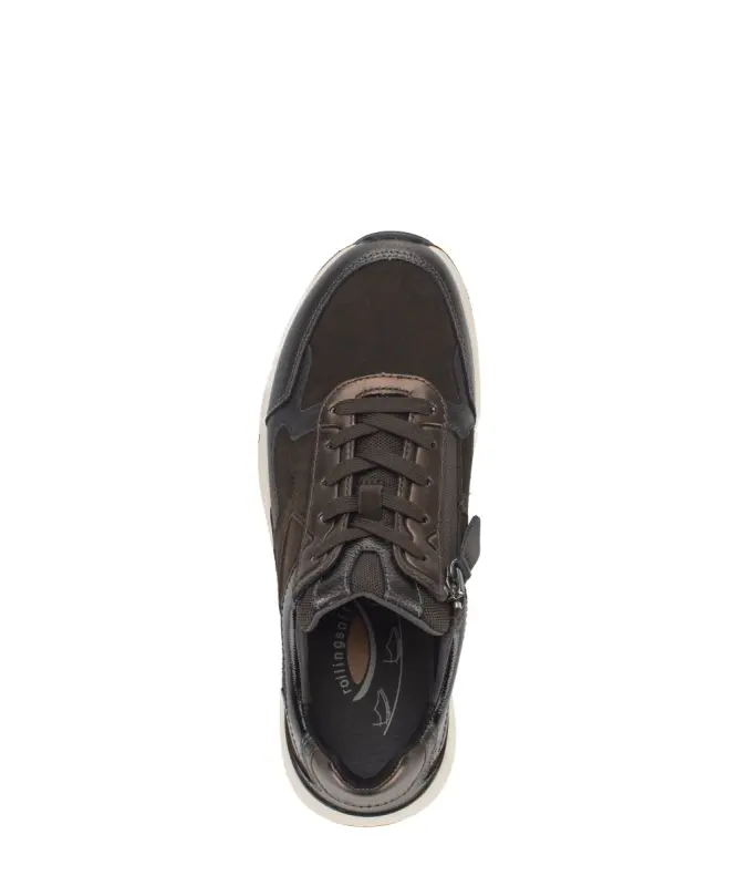 Gabor Rollingsoft Sneakers Donkerbruin