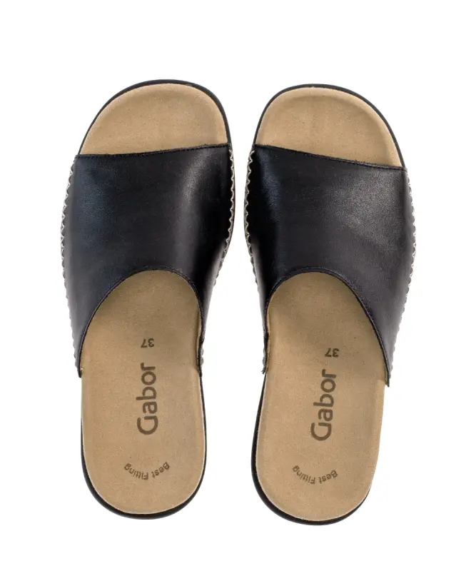 Gabor Slippers Zwart