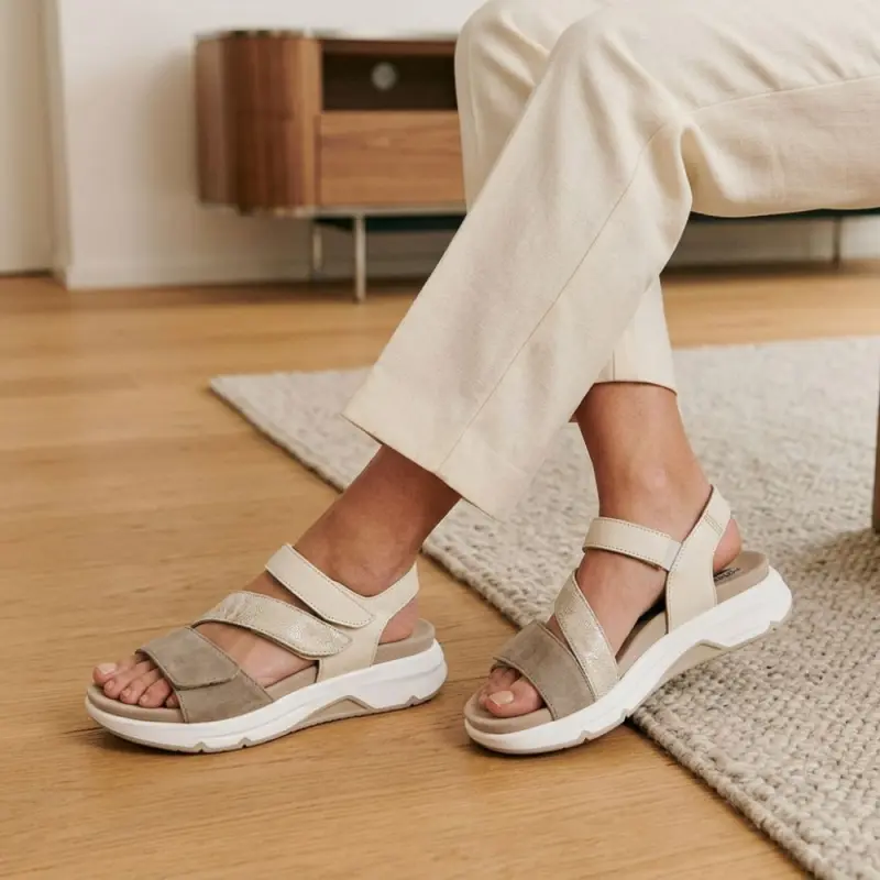 Gabor Rollingsoft Sandalen Beige