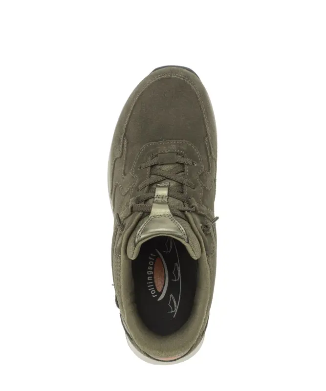 Gabor Rollingsoft Sneakers Flessengroen