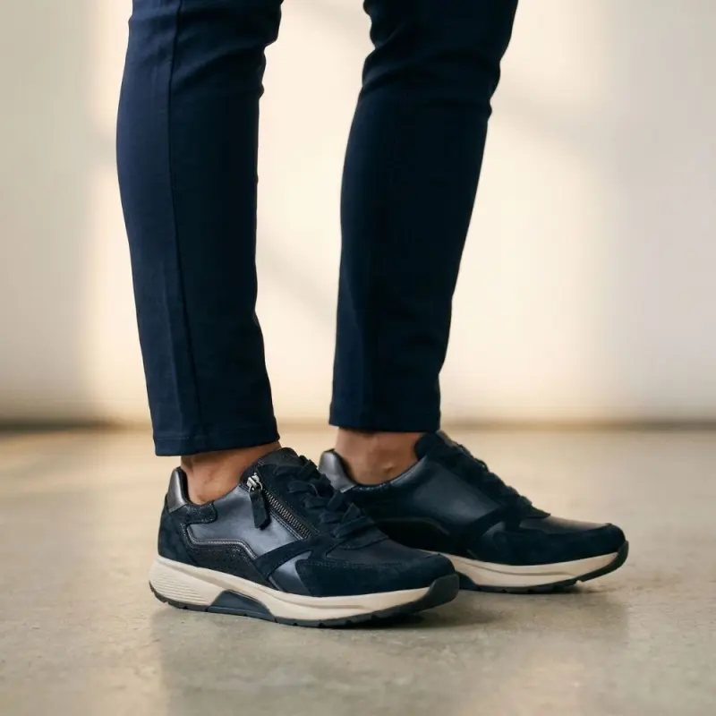 Gabor Rollingsoft Sneakers Nachtblauw