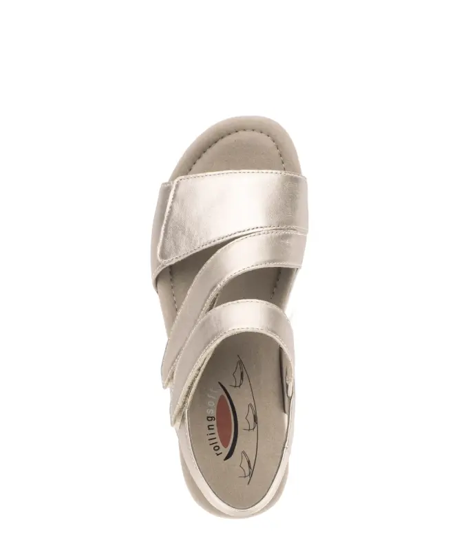 Gabor Rollingsoft Sandalen Goud