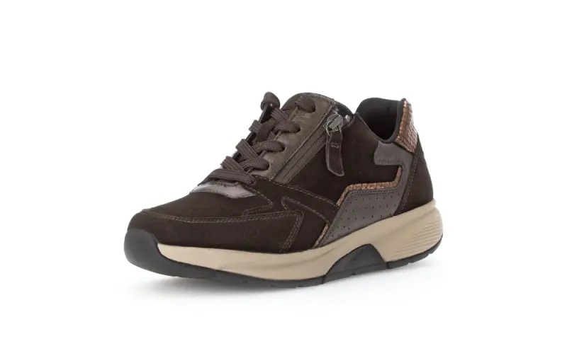 Gabor Rollingsoft Sneakers Donkerbruin