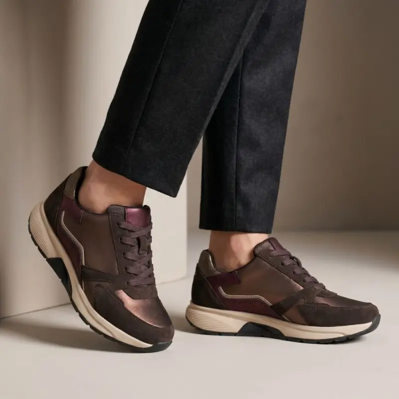 Gabor Rollingsoft Sneakers Donkerbruin