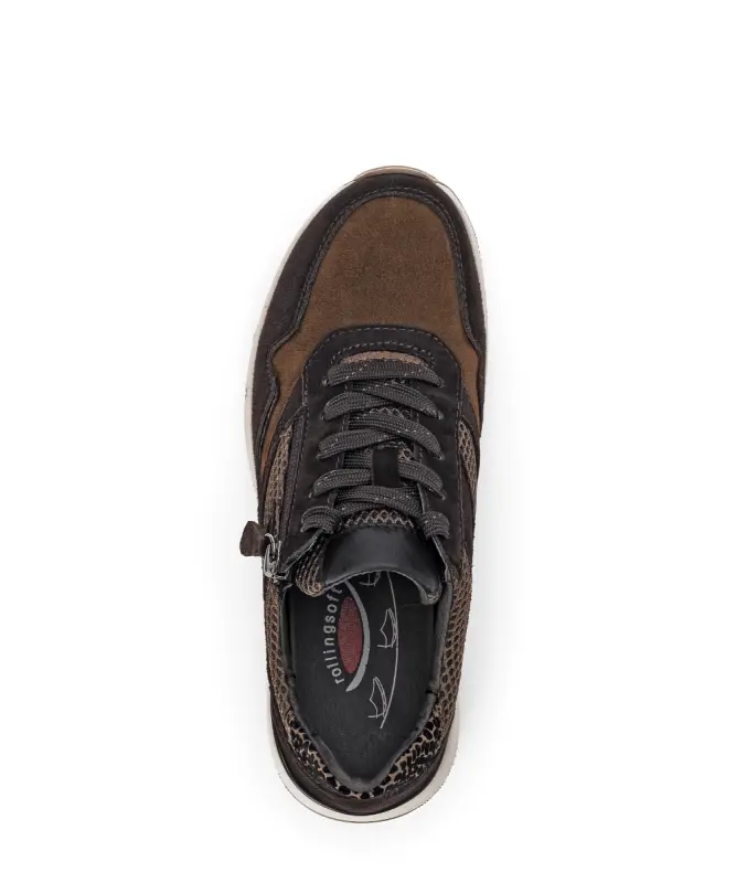 Gabor Rollingsoft Sneakers Donkerbruin
