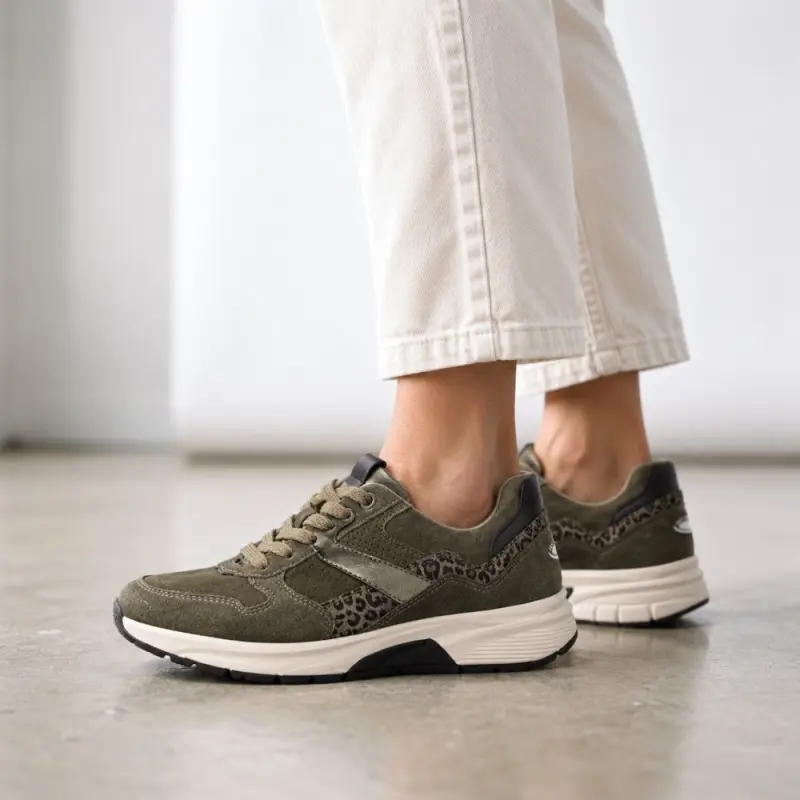 Gabor Rollingsoft Sneakers Flessengroen