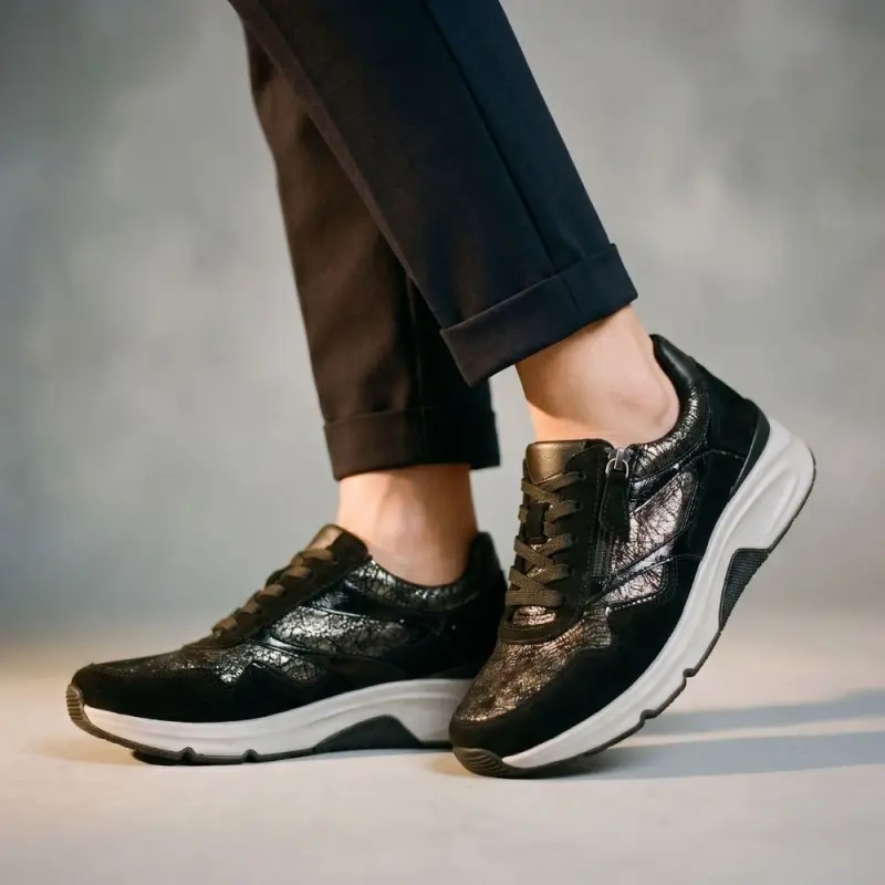 Gabor Rollingsoft Sneakers Zwart