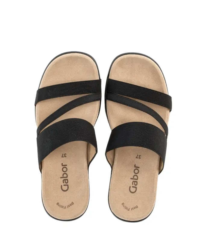 Gabor Slippers Zwart