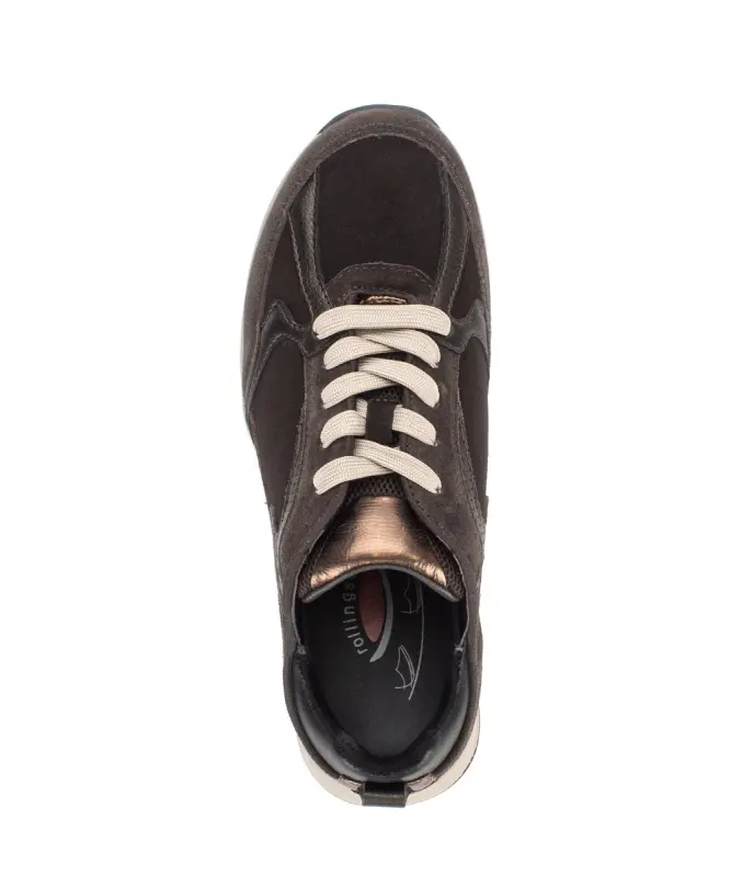 Gabor Rollingsoft Sneakers Donkerbruin