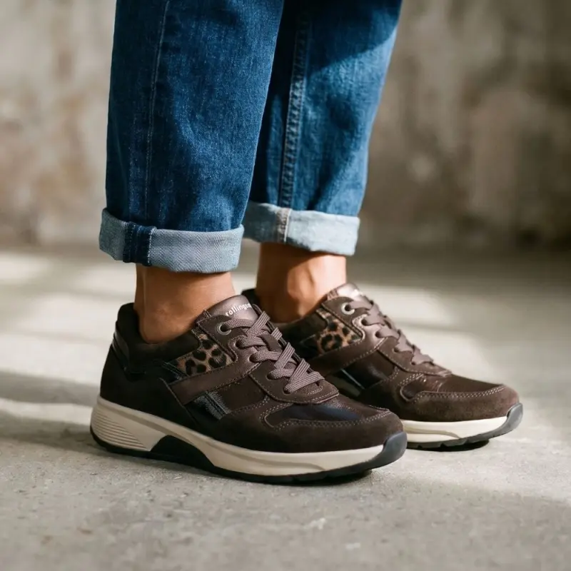 Gabor Rollingsoft Sneakers Donkerbruin