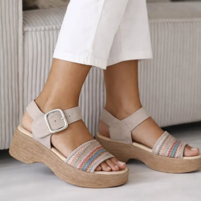 Gabor Sandalen Taupe