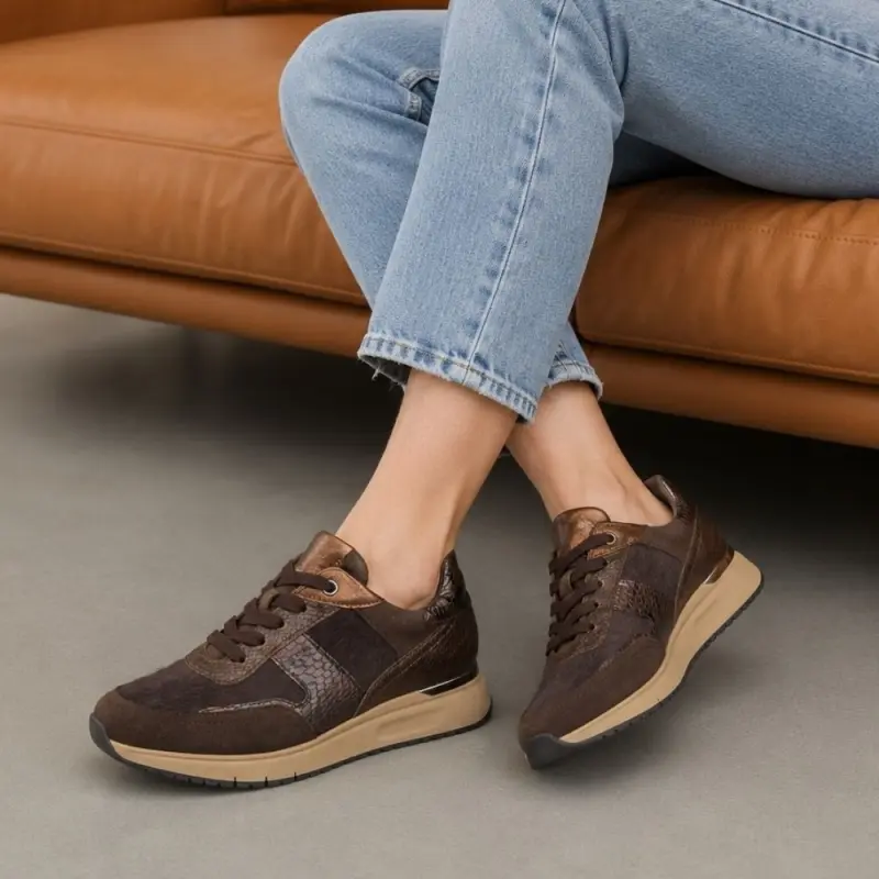 Gabor Sneakers Donkerbruin