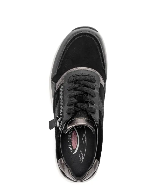 Gabor Rollingsoft Sneakers Zwart