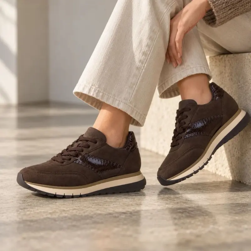 Gabor Sneakers Donkerbruin